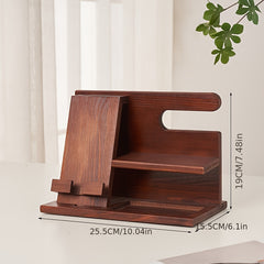 Wooden Cell Phone Holder Desktop Painted
