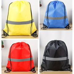 Portable Drawstring Backpack Gym Bag for Trip Travel School