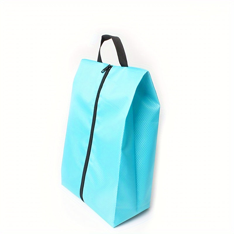 Portable Shoe Storage Bag With Handle, Dust Proof, Zipper Closure