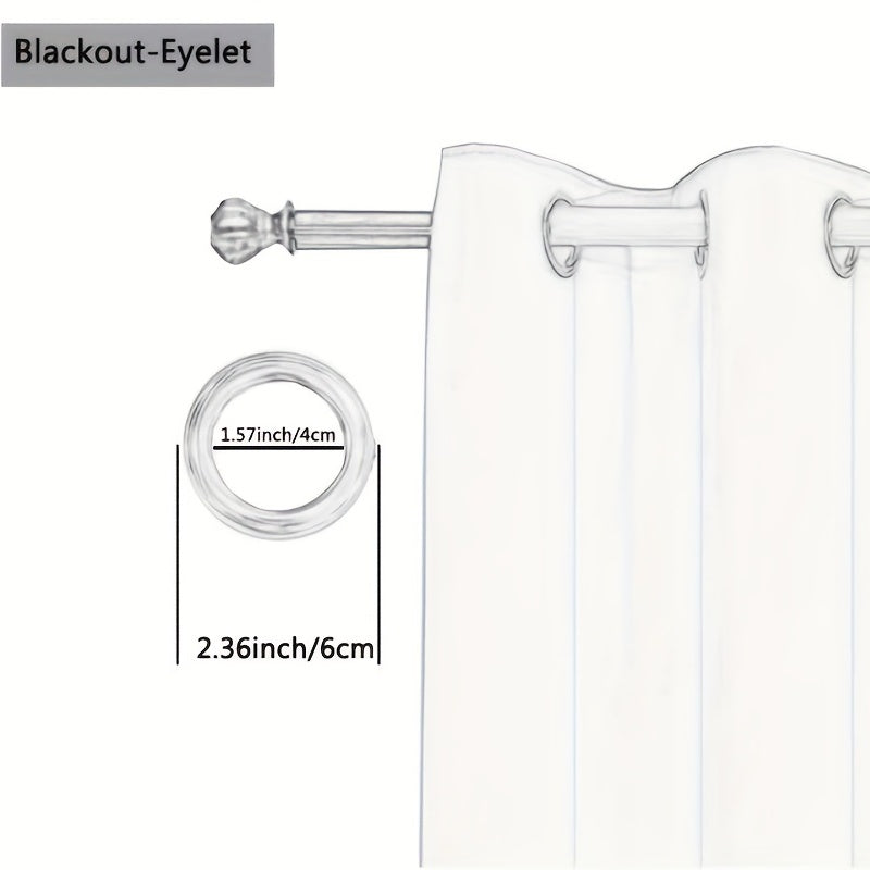 Blackout Curtains with Grommet Top - Light Blocking for Living Room