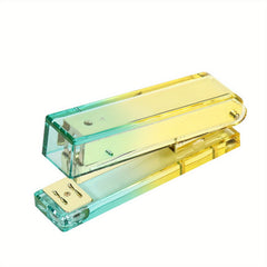 Yellow Gradient Stapler Transparent Acrylic Office Students
