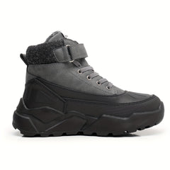 Kids Hiking Boots Plush Lining Durable Non Slip Snow Boots