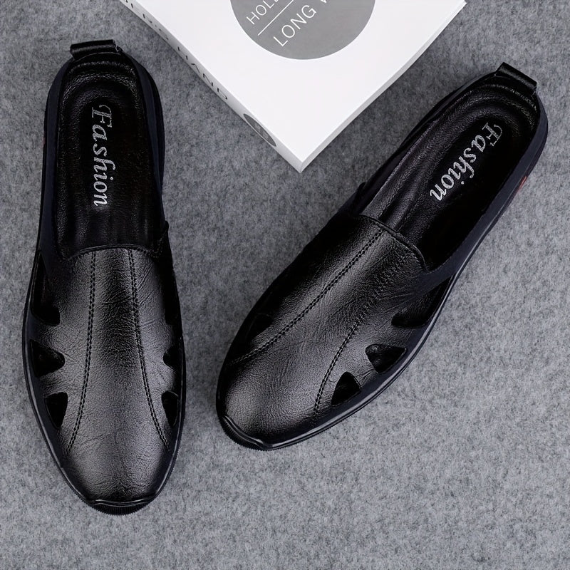 Men's Hollow Out Loafer Shoes Comfy Non slip Slip On Shoes