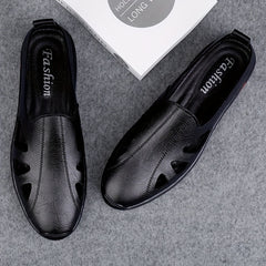 Men's Hollow Out Loafer Shoes Comfy Non slip Slip On Shoes