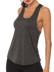 2pcs Women's Racer Back Workout Tank Top Yoga Tops