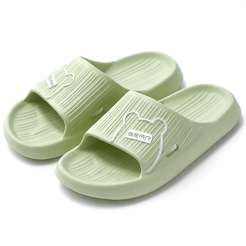 Men's Thick Slip On Slides Assorted Colors Non slip Home Walking Slippers