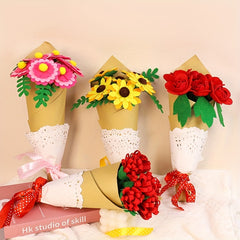 DIY Non Woven Fabric Hand Held Bouquet Package - Choose Meaningful Bouquet Style