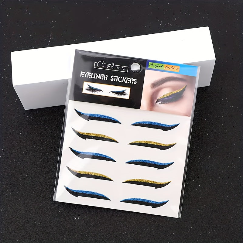 Eyeliner Stickers Eye Shadow Self-adhesive Cat Eye Makeup Double Eyelid Stickers