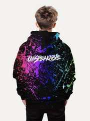 Boys Pullover Hooded Sweatshirt Letter Print Spring Fall Kids Hoodie Tops