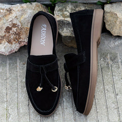 Women's Comfy Flat Loafers Slip On Shoes Round Toe Casual Walking Flats