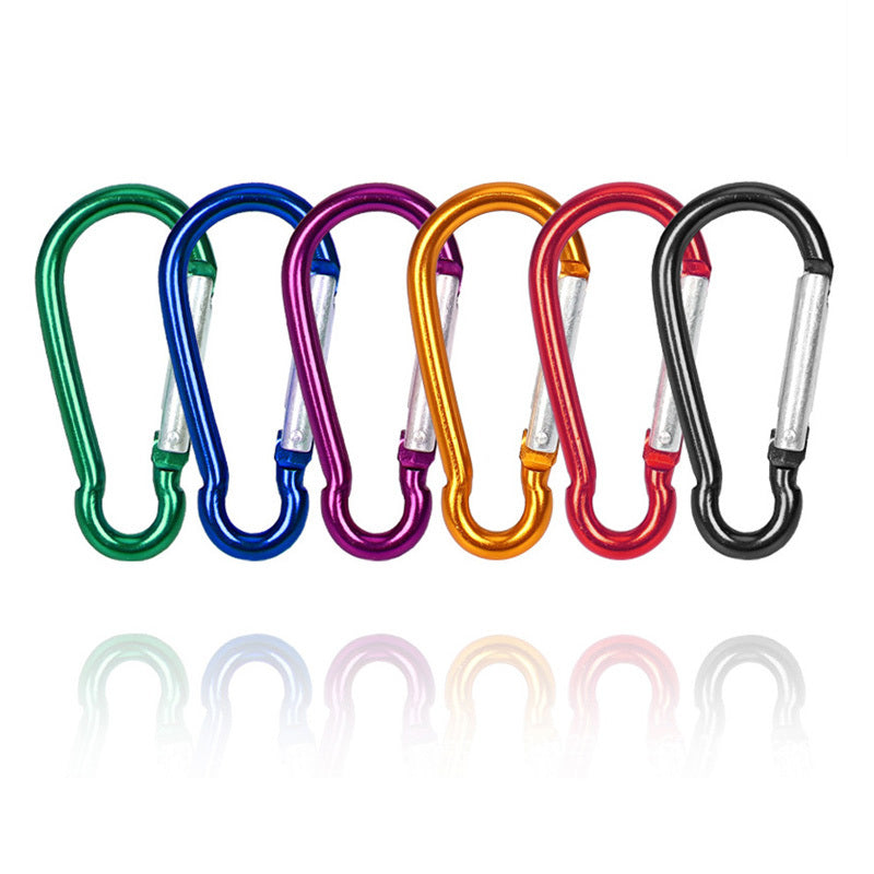 Durable Aluminum Alloy Carabiner Clip Hook Keychain for Outdoors