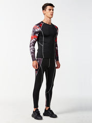 Men's Quick Dry Fitness Suit for Basketball Running Yoga