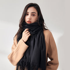 Cashmere Solid Scarf Cold Weather Scarves Wraps For Women Girls Her