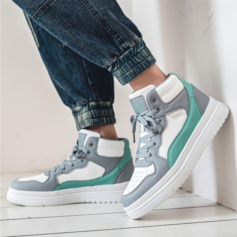 Men's High Top Lace-Up Chunky Skate Shoes