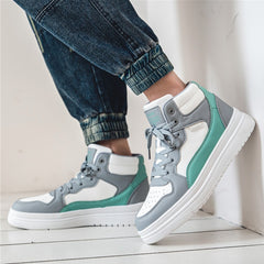 Men's High Top Lace-Up Chunky Skate Shoes