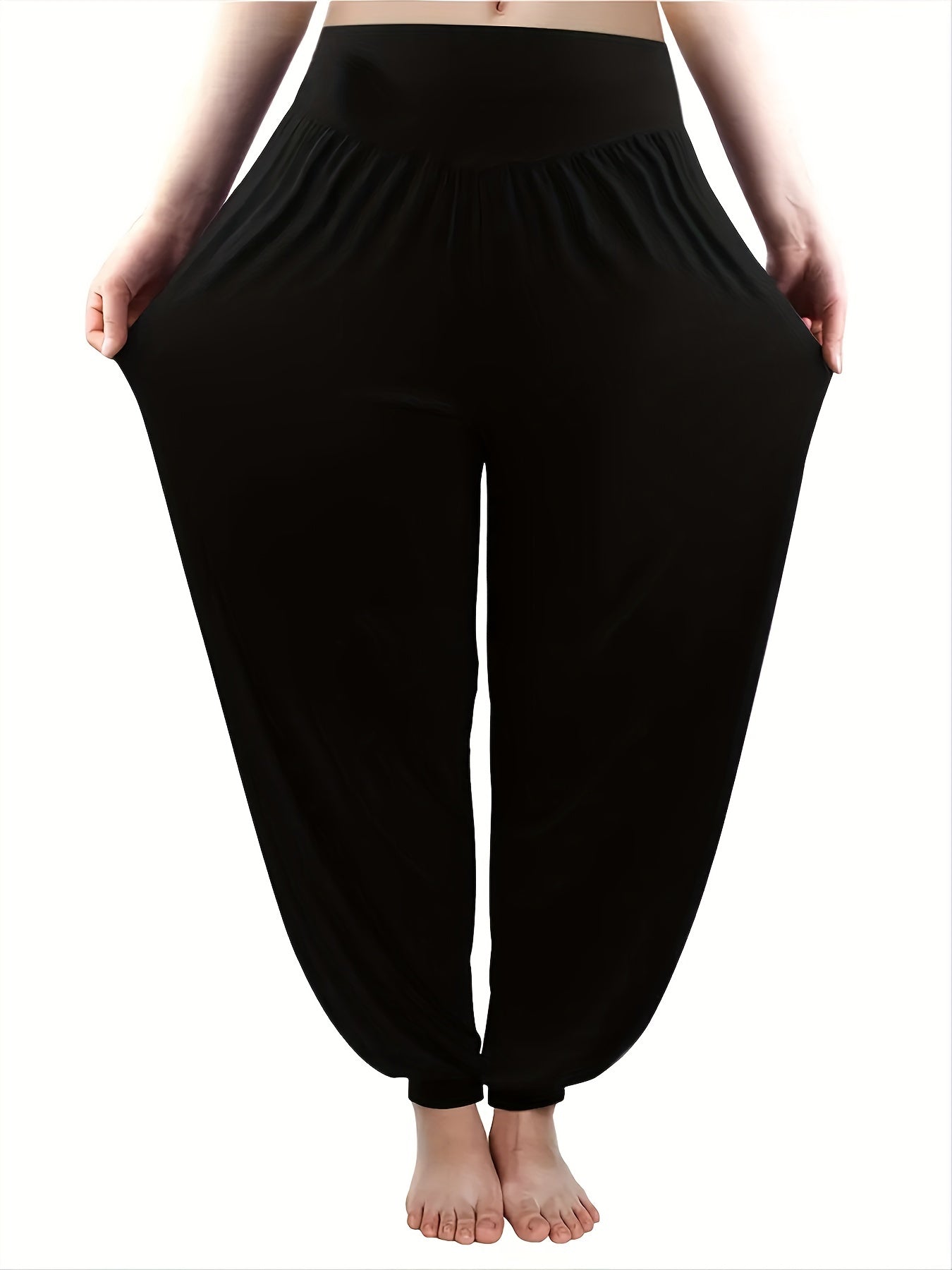 Stretchy Baggy Pants Casual Yoga Pants Women's Clothing