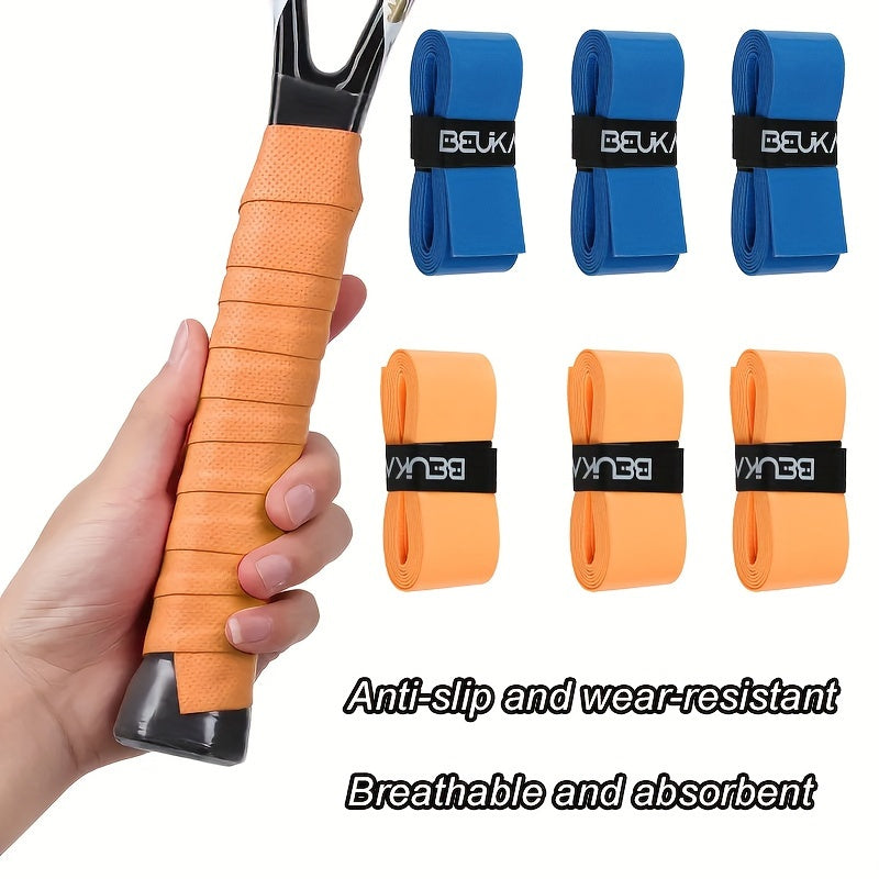 6pcs Absorbent Anti Slip Racket Grip for Tennis Badminton Pickleball