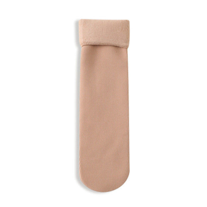 Thermal Velvet Slipper Socks Plush Lined Women's Stockings