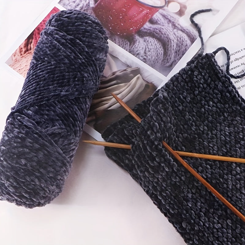 Velvet Yarn Soft And Skin Friendly Crocheting Knitting Hand Weaving DIY 200g