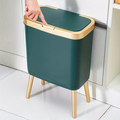 15L Press Trash Can Anti-Odor Large Capacity Bin