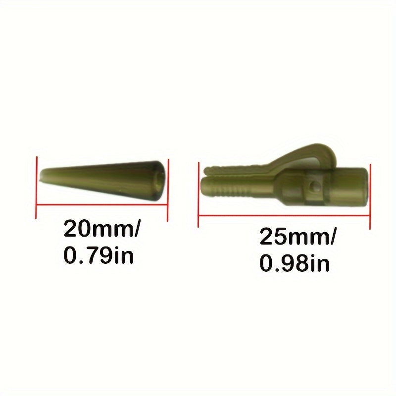 20pcs Carp Fishing Lead Clip Set Quick Change Safety Swivel Pins Tackle