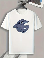 Animal Muscle Print Men's T-shirt for Summer