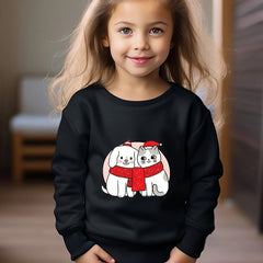 OERYUI Kitty Graphic Sweatshirt for Kids