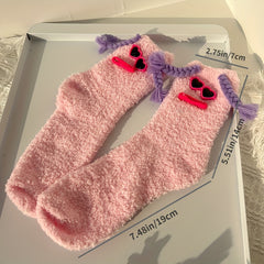 Plush Mid Length Socks for Autumn and Winter