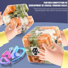 3D Maze Cube Puzzle with 48 Magnets Interlocking for Kids & Adults
