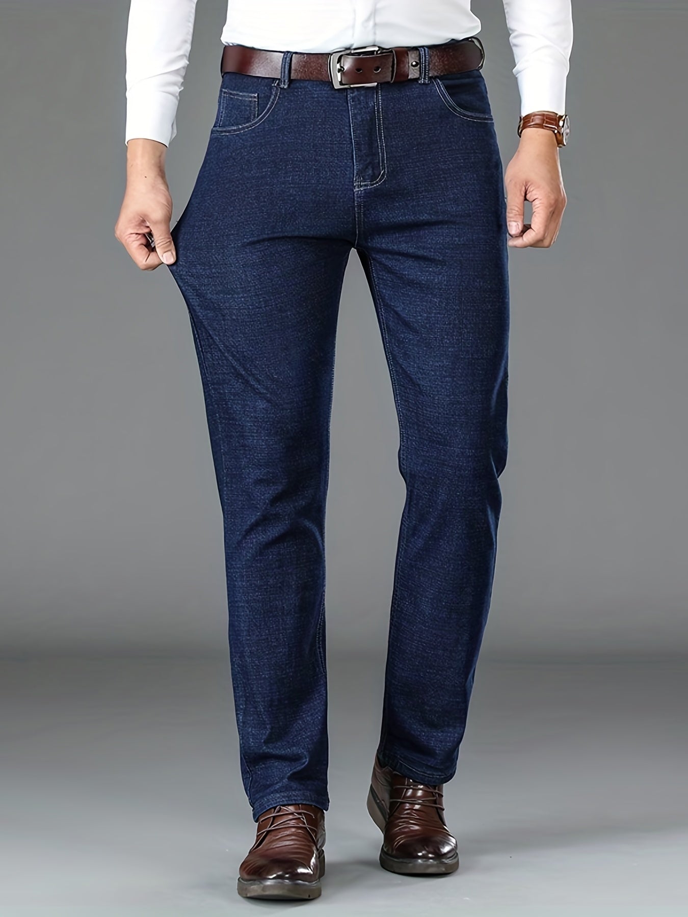 Men's Formal Jeans Business Dress Pants