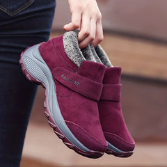 Thermal Slip-On Snow Shoes Hook & Loop Fastener Non-Slip Winter Boots