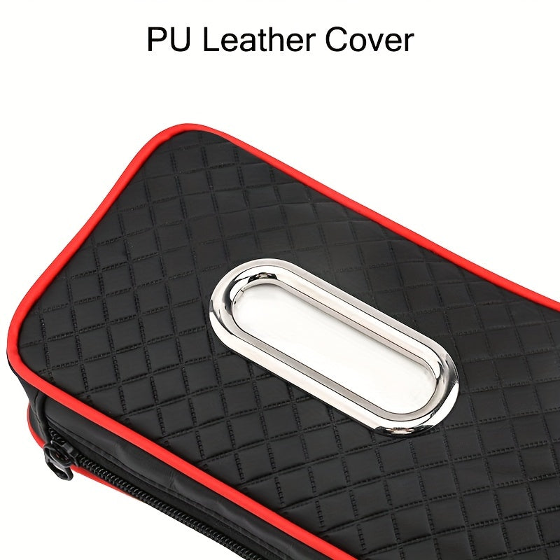 Leather Car Visor Tissue Holder Auto Napkin Case with Strap