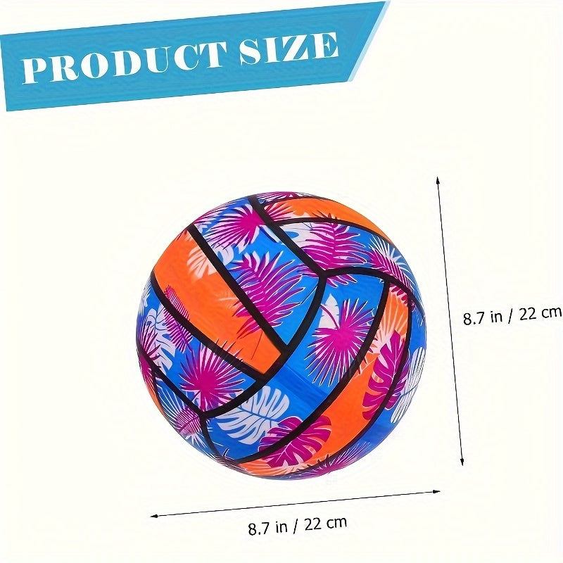 Hawaiian Style Inflatable Beach Volleyball - Durable PVC Floats