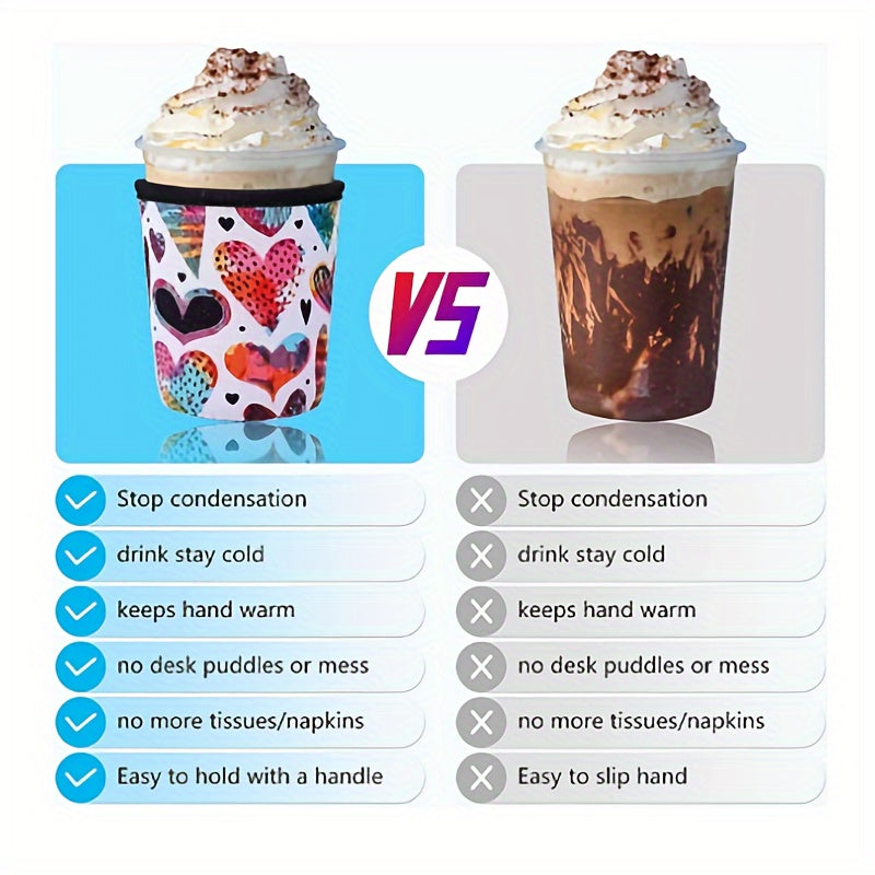 2pcs 18OZ Reusable Coffee Cup Sleeve Heat Preservation Antifreeze Cover