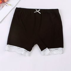 Girls' Safety Shorts with Lace Trims Soft Comfy Dance Shorts