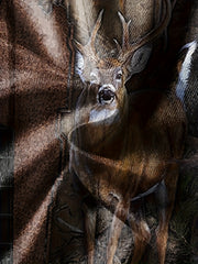 Deer And Branch 3d Pattern Men's 2 Piece Outfits T-shirt And Shorts Set
