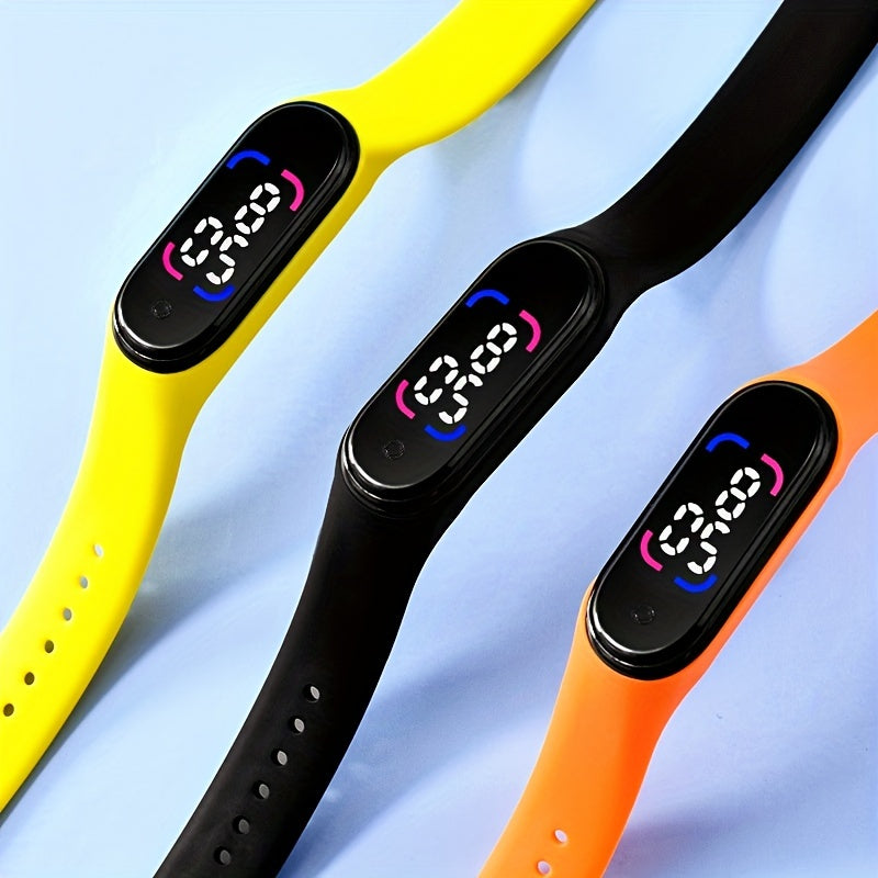 LED Bracelet Watch Touchable Kids Sports Wrist Watch