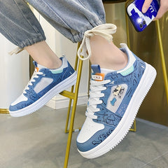 Men's Cartoon Graphic Lace-up Sneakers