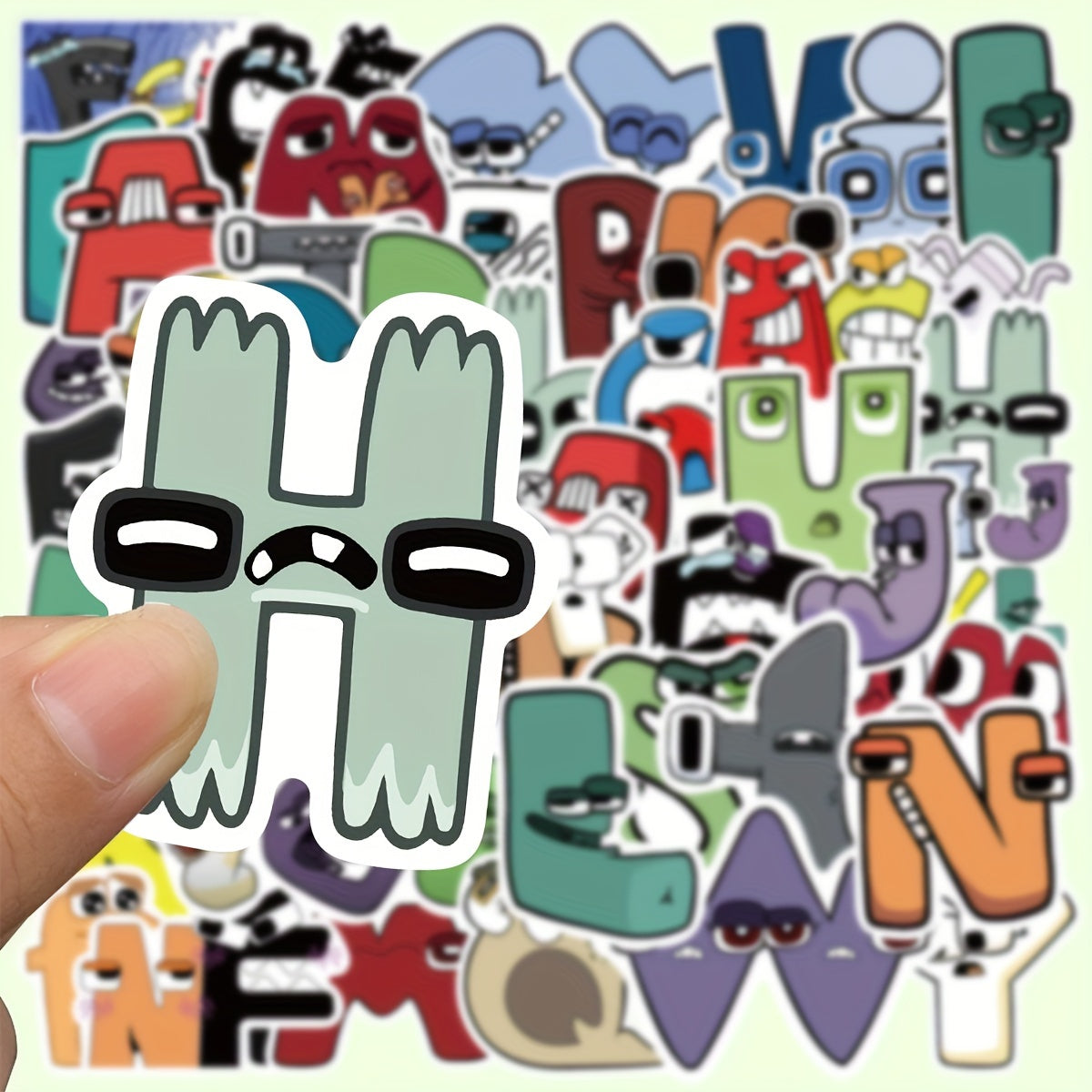 52 Sheets Letter Sticker for Phone Case DIY Decorative Sticker