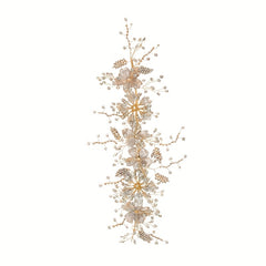 Bridal Floral Head Piece Rhinestone Headband Jewelry Hair Decoration