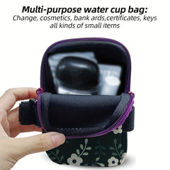 Leopard Print Bottle Storage Bag 40Oz Ice Tumbler Purse Bag