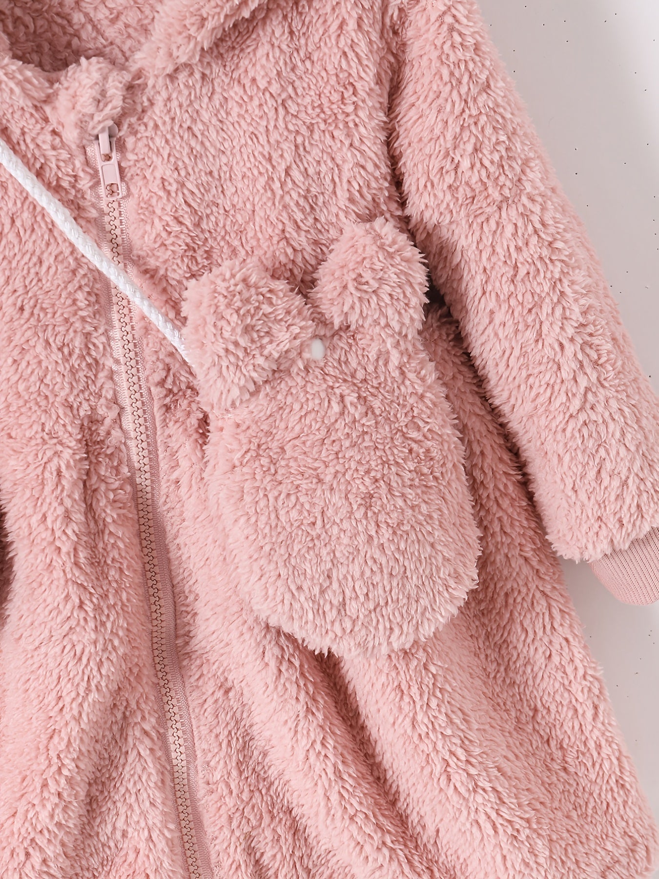 Toddler Baby Girls Furry Hooded Dress & Bag 2pcs Set