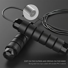 Adjustable Wire Skipping Rope for Fitness Exercise