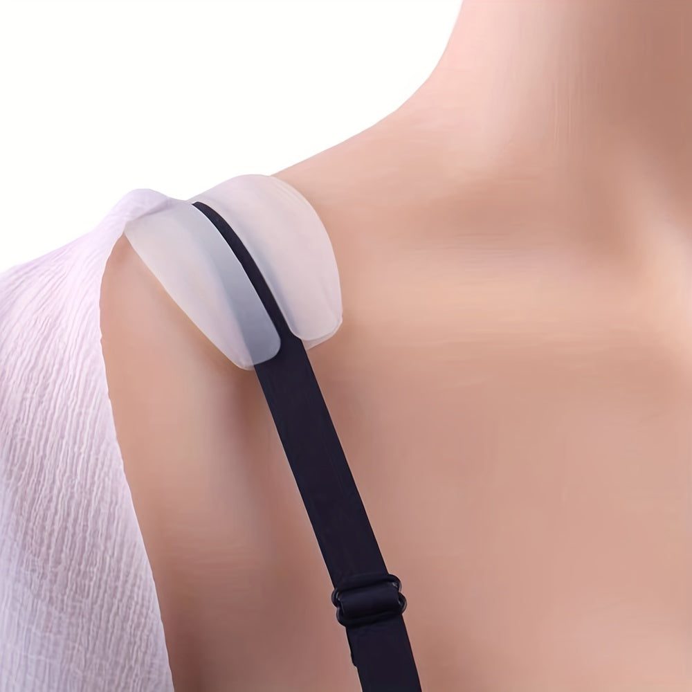 Invisible Silicone Shoulder Pads Non-slip Bra Strap Cushions