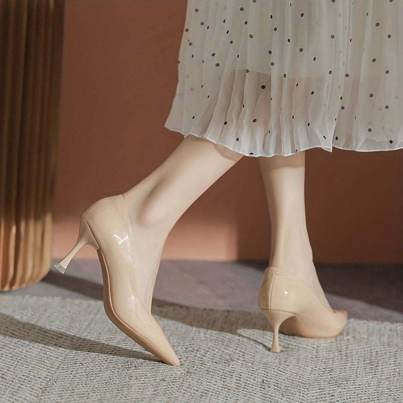 Women's Nude Stiletto Heels Shoes