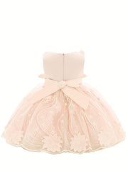Girls Mesh Princess Dress Formal Dress For Wedding Flower Kids Christmas