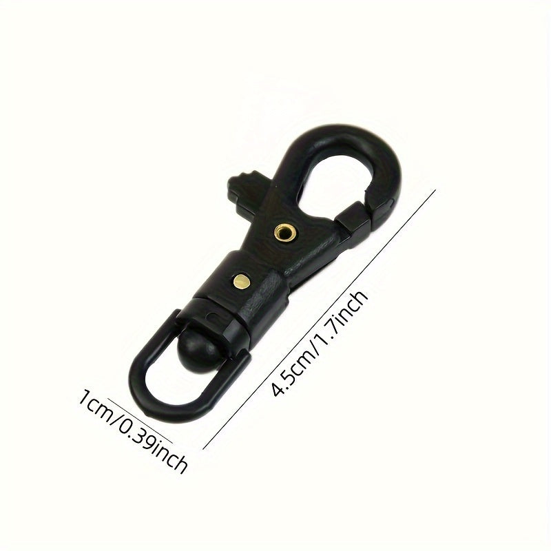 10pcs Light Steel Quick Hook Mini Rotating Buckles Backpack Accessories