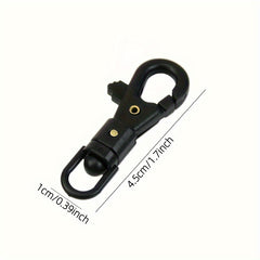 10pcs Light Steel Quick Hook Mini Rotating Buckles Backpack Accessories