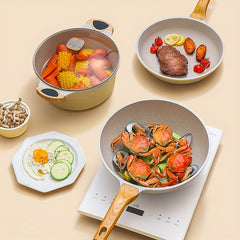 3pcs Nonstick Cookware Sets Pots And Pans Set Aluminum Pots Set