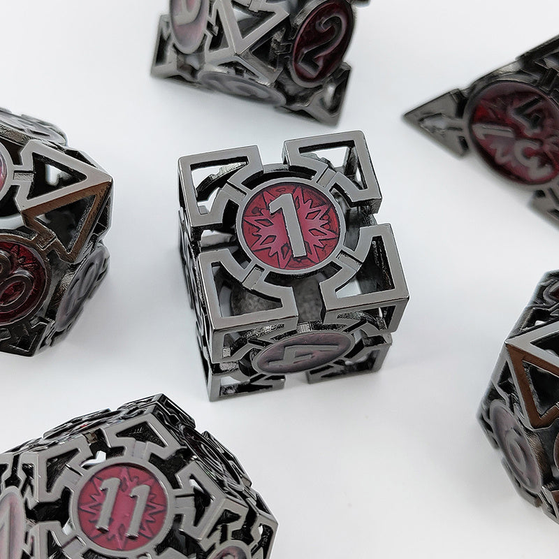 D&D Hollow Metal Dice Sets Pure Copper Engraving Process